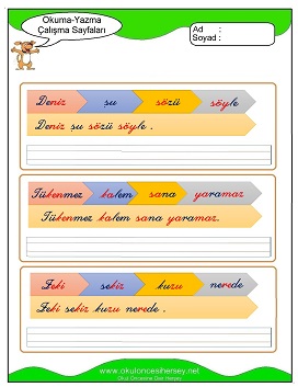 z sesi Çalışma Sayfaları